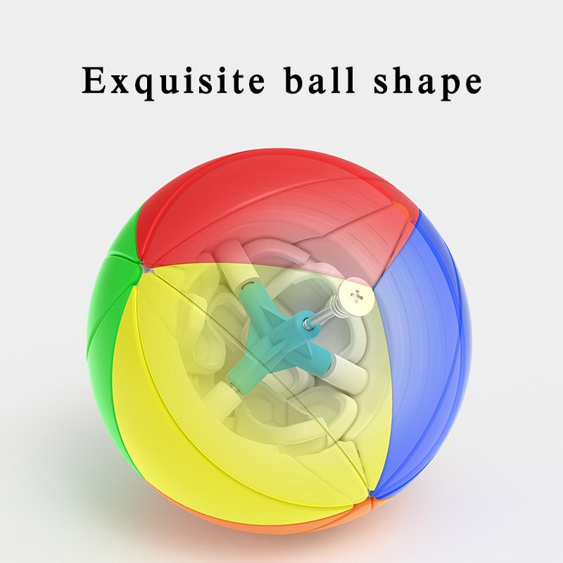 Kinder 3D Magie Cube Spielzeug Lernen Pädagogisches Runde Form Multi-farbe Geschwindigkeit Yeet Ball Cube ABS Anti Stress Spiel puzzle Cube