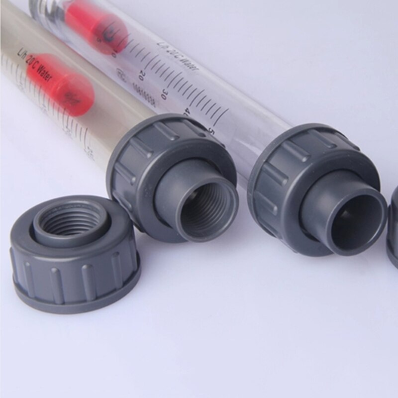 6-60l/h 10-100l/h 20mm indvendig diameter sokkel plastrør type flydende flyde flowmåler vand flow meter rotameter længde 200mm