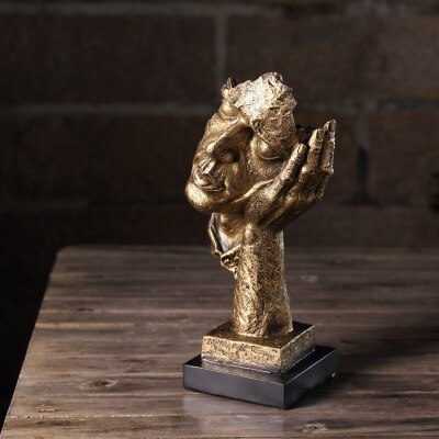 Moderne statuer abstrakte ansigter kunst stuer antikke boliginventar og dekorationer i nordeuropa: 4