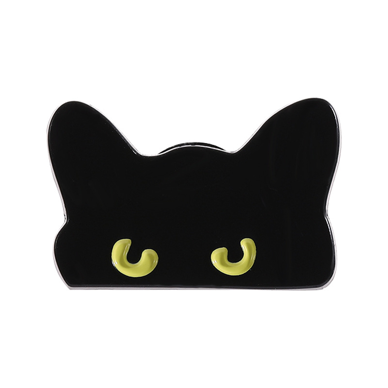 Kleine Zwarte Kat Patch Broche Pin Kleding Tassen Badge Metalen Broches voor Schoenen Badges Applique voor DIY Kleding: Antiek Messing