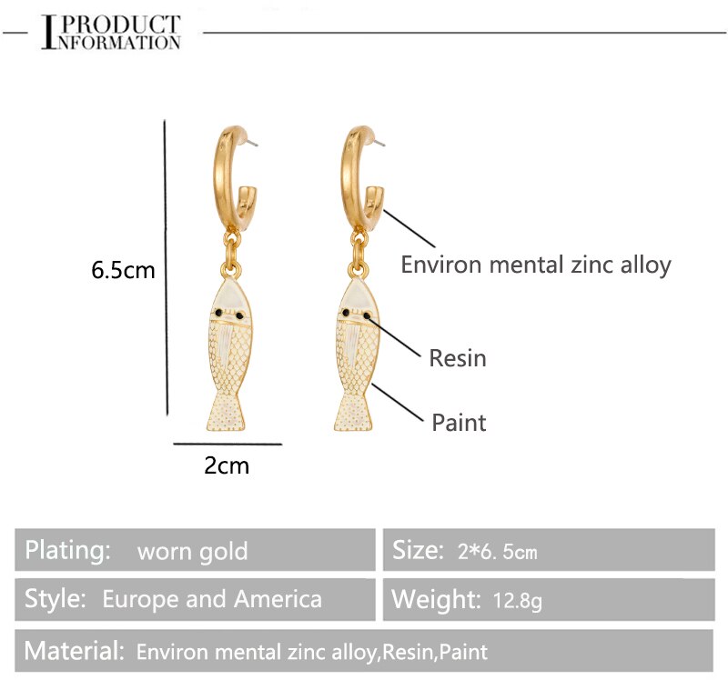 Fan Metal Earrings for Women Jewelry dangle Earrings Bohemia White/Golden fans Earring: MSE-2021091401