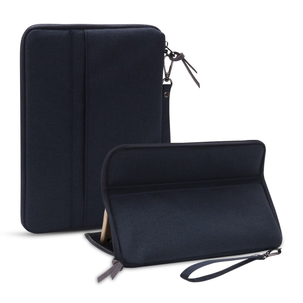 Weerstand Handtas Sleeve Case Universal Voor Ipad Pro 11 Ipad 9.7 10.2 10.5 Cover Voor Ipad Air 2 3 Ipad mini Case: Black