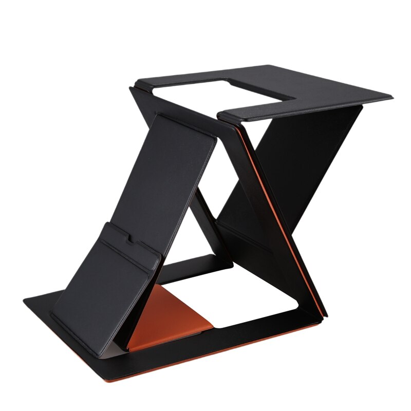 Computer Stand Foldable Adjustable Notebook Bracket for Laptop Tablet: Orange