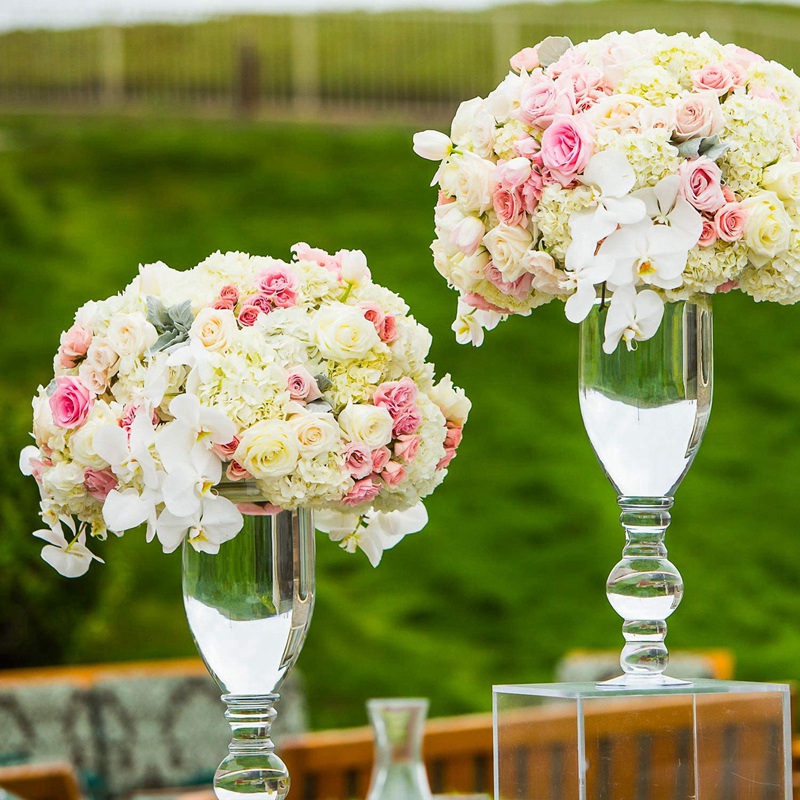 8- pakke diy blomsterarrangement sæt grøn rundt vådt blomster skum, bryllupsgang blomster, fest dekoration