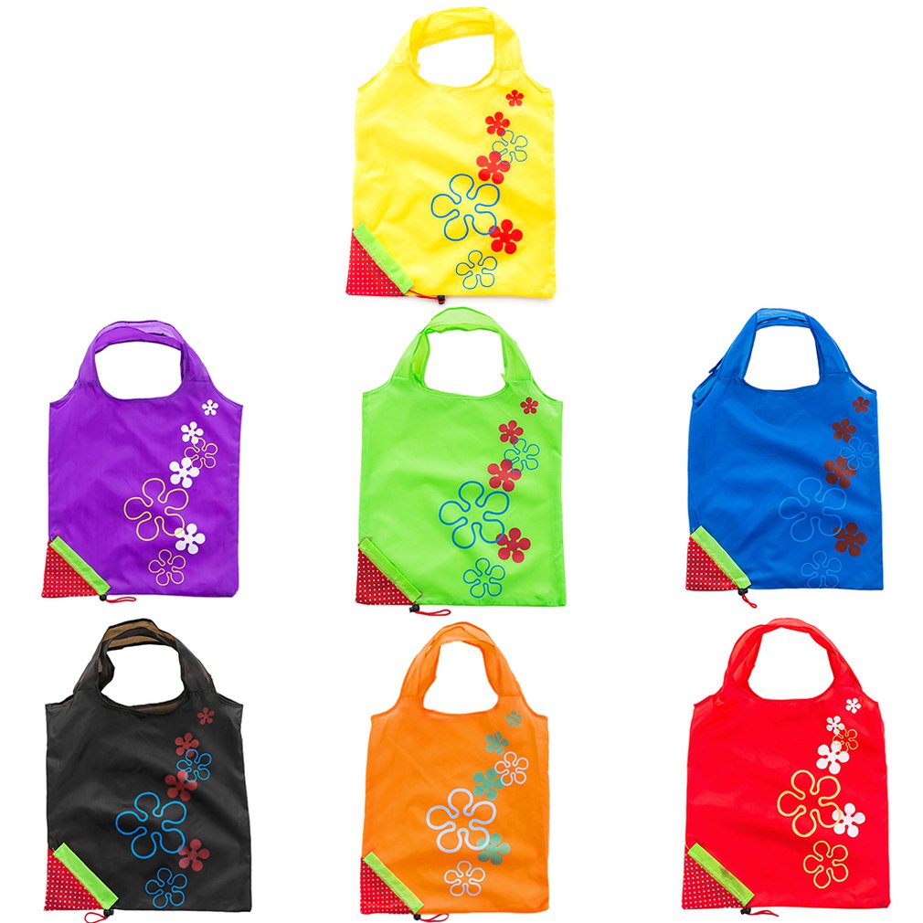 Nette Erdbeere Faltbare Polyester Einkaufstasche Umwelt Umweltfreundliche wiederverwendbar Tragbare Griff Tasche für Lebensmittel