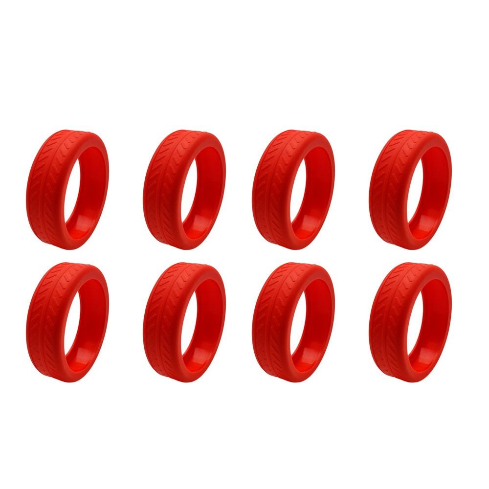 4/8Pcs Silikon Gepäck Räder Schutz Koffer Teile Achsen Reduzieren Rad Tragen Koffer Räder Schutz Abdeckung: Gold