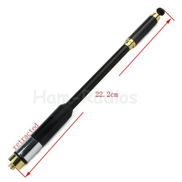 Neue Schwarz AL-800 144/430MHz SMA-F/SMA/BNC hoch gewinnen Super Teleskop Antenne für PRYME Kenwood HYT BAOFENG uv-5r