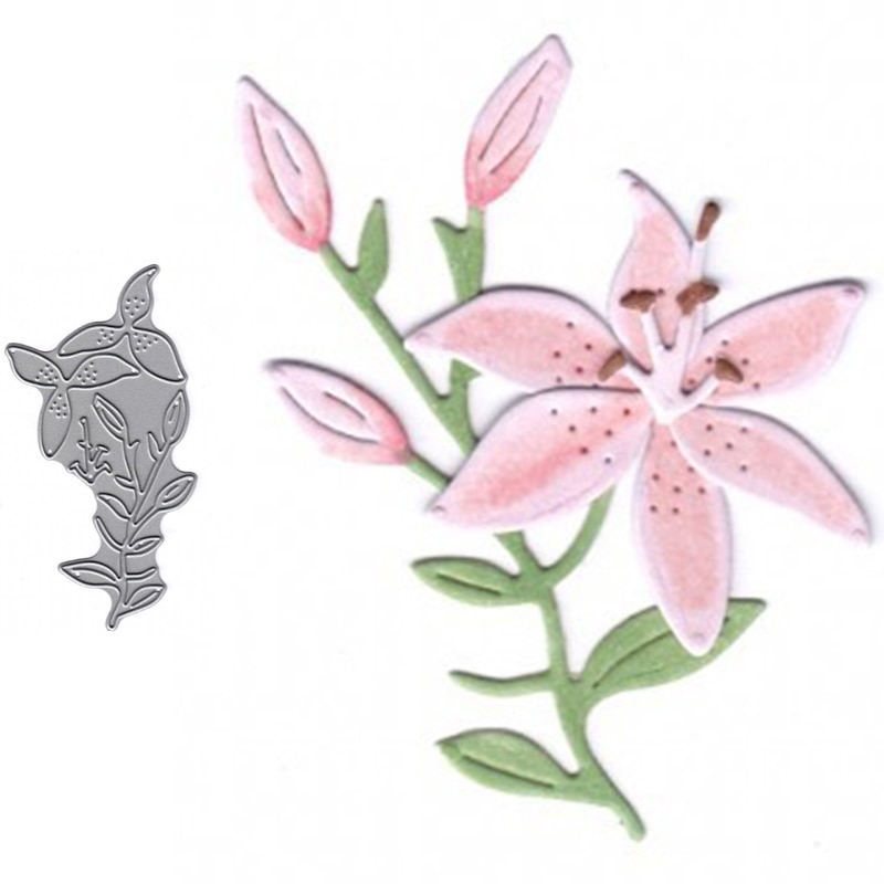 Blumengras-Metall-Schneidschablone – Prägevorlage Für Scrapbooking, Karten & Papierbasteln, Robust