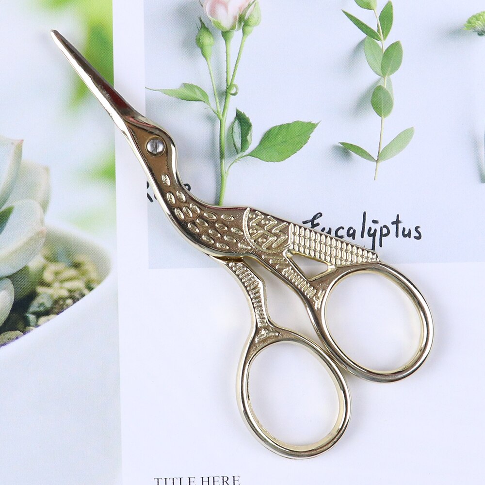 Kształt ptaka ze stali nierdzewnej klasyczny nożyczki tkaniny robić szycia nożyczki robić haftu krawiecki nożyczek narzędzia robić nożyce robić szycia: J4