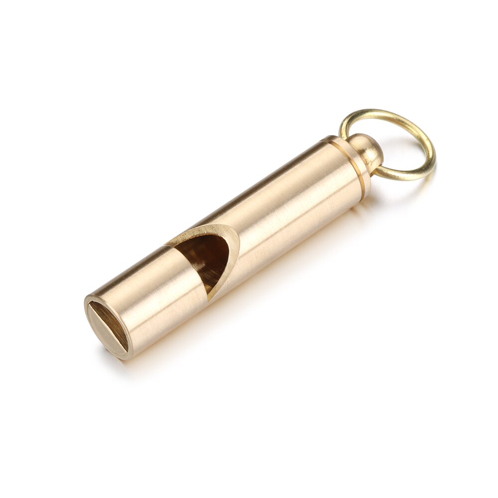 Brass Keychain Portable Unique DIY Craft Tools Whistle Ruler Key Ring Pendant Jewelry Desk Accessories Sets School Stationery