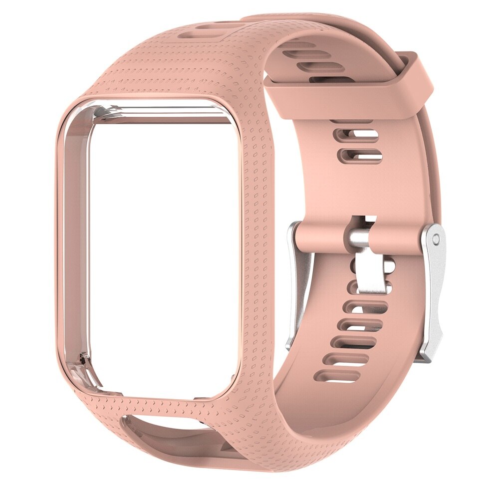 Silikonowy pasek do zegarków dla Tomtom Runner 2 3 pasek sportowy pasek na rękę bransoletka z paskiem dla Tomtom Adventurer/Golfer 2/Spark3 opaska muzyczna: Light pink