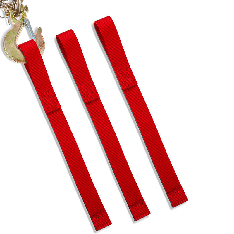 1/3x kraftiga röda vinschkrokar för dragremmar, skyddande öglor för bogserlina, tillbehör till atv, utv och lastbil: Blå