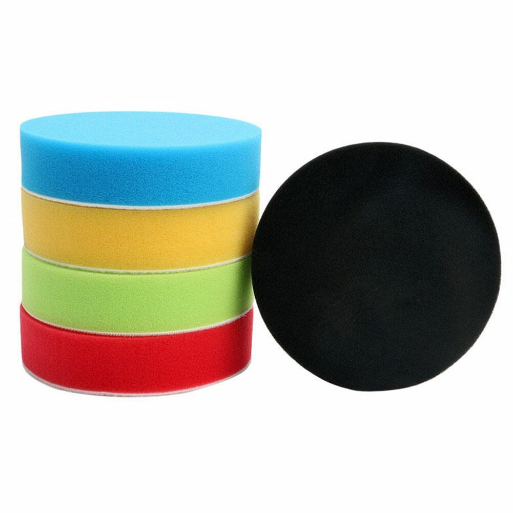 Kit de tampons de polissage pour voiture, 5 pièces, mousse de polissage, tampons de nettoyage, pour roue de forage, pour polisseuse, pour enlever les rayures