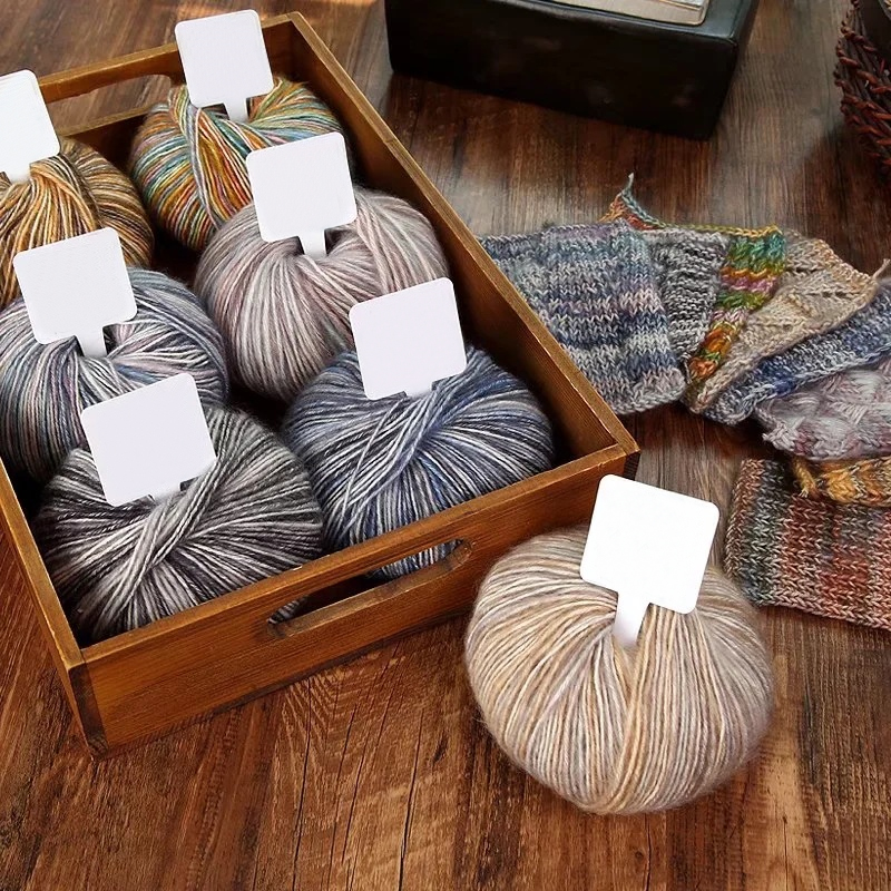 50g/Knäuel Häkeln Stricken Gekämmte Baumwolle Farbverlauf Garn Weiche Milch Wolle Garn Für Schal Pullover Hut Kleidung DIY hand Faden