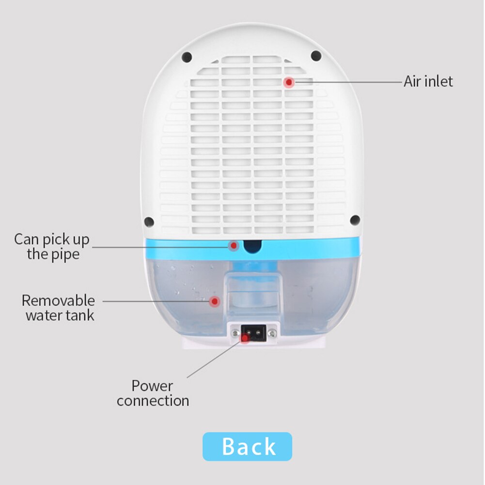 Déshumidificateur d'air sécheur d'air semi-conducteur Mini Portable absorbeur d'humidité maison salle de bain à faible bruit armoire déshumidificateurs 500ML