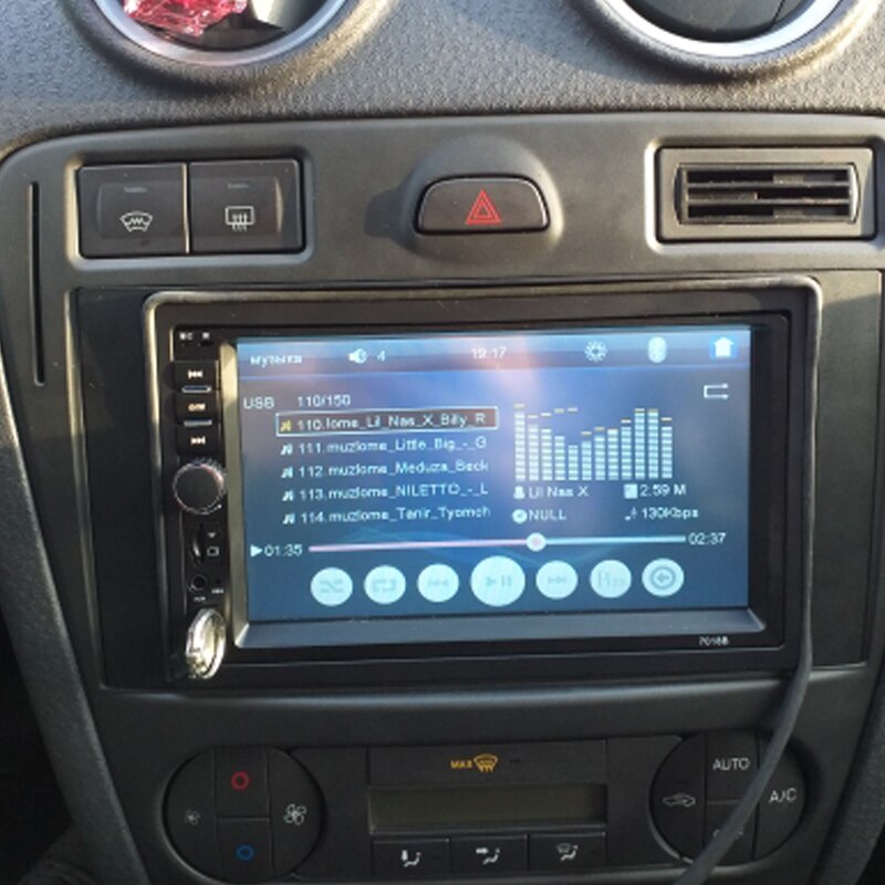 100 mm/3.94 inch frame universeel autoradio-installatie navigatie modificatiepaneel voor 2 din 7- inch  mp5 multimediaspeler