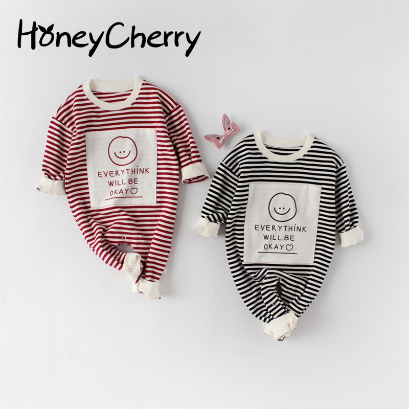 frühjahr Baby Mädchen Romper Baby Ein-stück Kleidung Jungen Und Mädchen Baby kinder Langarm Hardcover Creeper