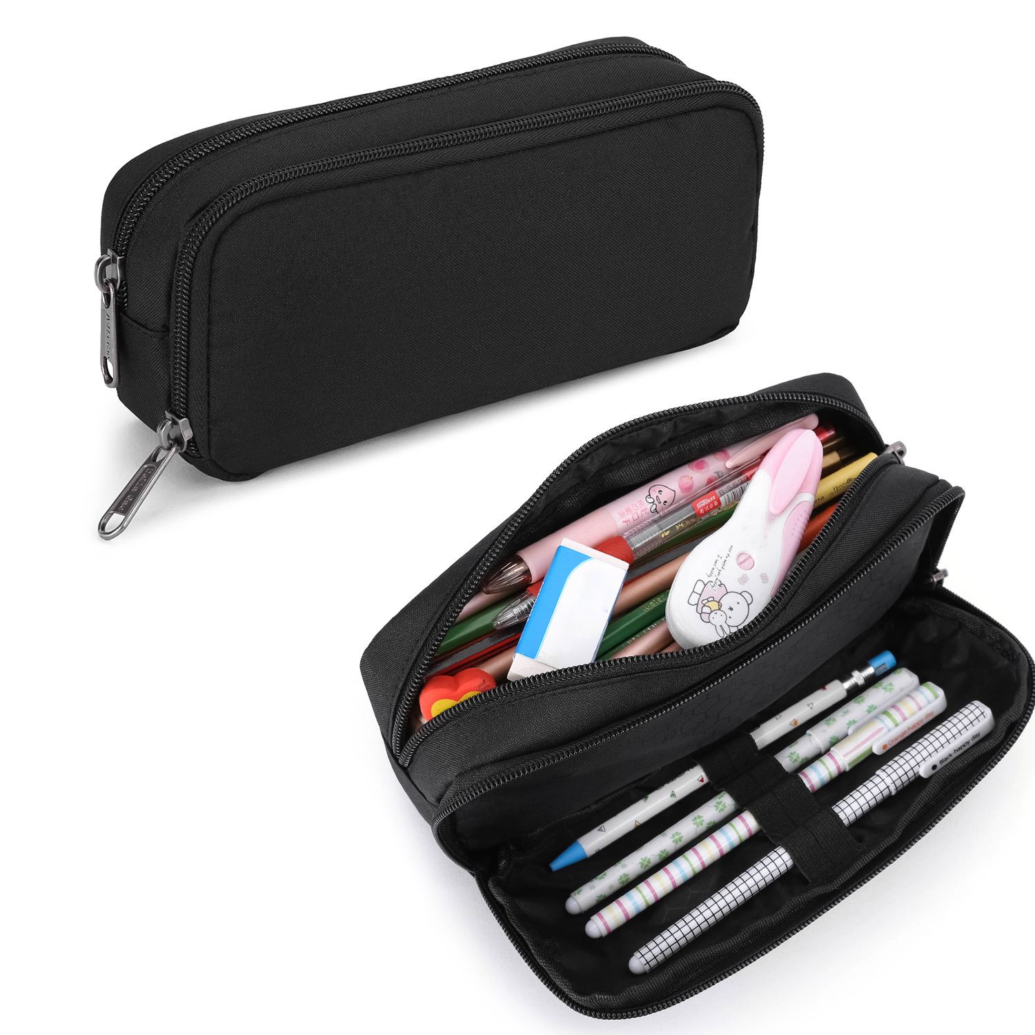 Large Capacity Pencil Case Back to School Supplies Pencil Pouch Aesthetic Pen Bag Office Stationery Organizer Multifunctional