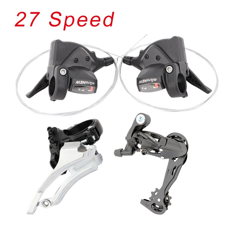 MicroNEW-desviador delantero para bicicleta de montaña, 3 velocidades, 21/24/27S, 30 velocidades, 33 velocidades: 27 Speed MTB Set