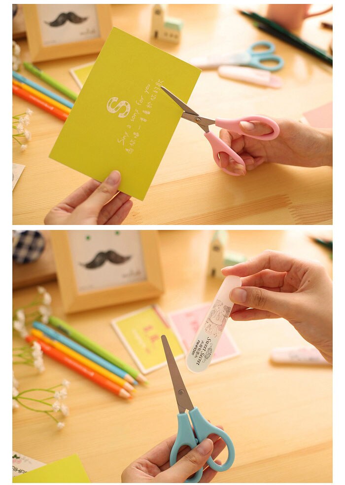 1 Pc/Lot Cute Lovely Safe Scissor for School Stationery & Office Supply DIY