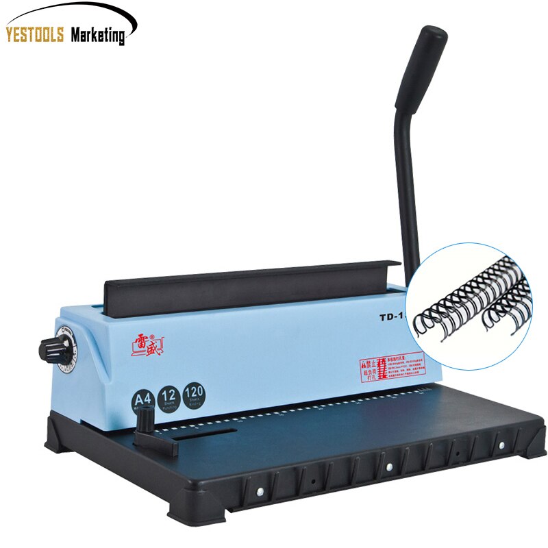 34 Square hole Wire binding machine TD-130 Small machine Big capacity books binding machine