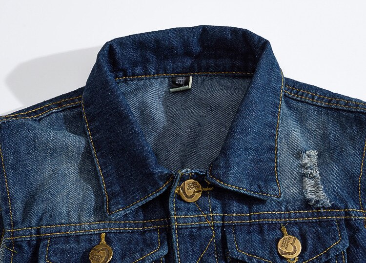 männer Denim Weste Vintage Sleeveless Gewaschen Jeans Weste Mann Vintage Cowboy Zerrissene Jacke Männlichen Weste 5XL