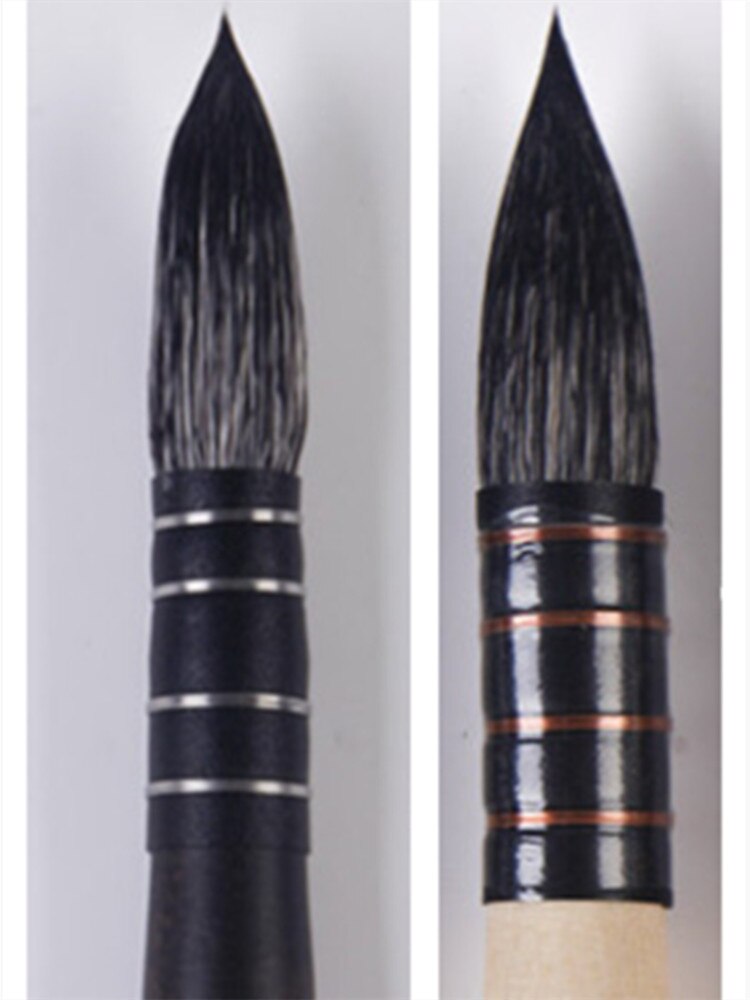 ArtSecret-pincel de pintura de acuarela de alto grado 24RQ, pelo de ardilla negro, mango de madera, papelería artística, suministros de herramientas de arte