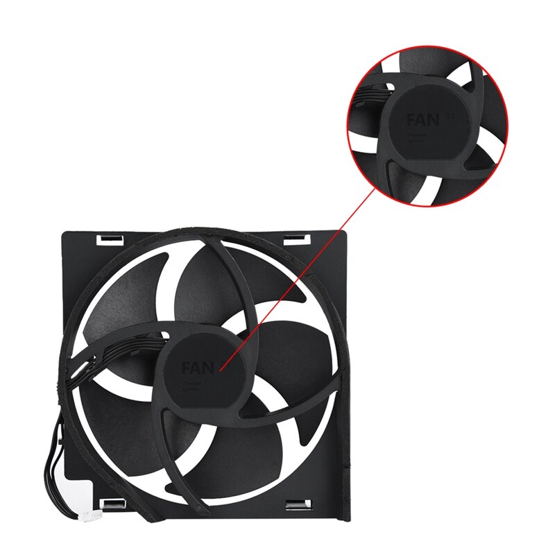 Replacement Internal Cooling Fan 5 Blades 4 Pin Cooler Heat for ONE S Slim