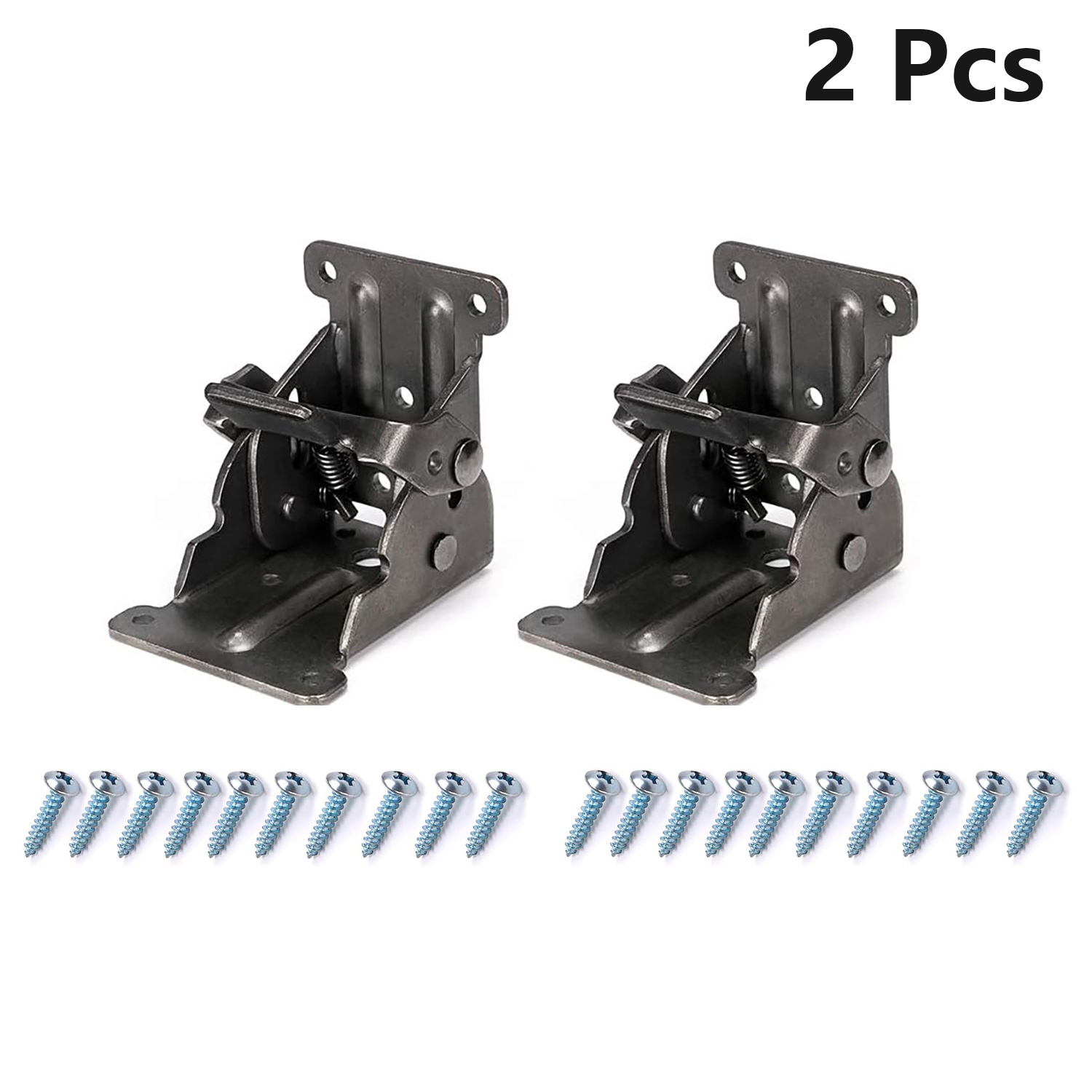Foldable Bracket, Self-Lock Hinge Hardware with Screws Lock Extension Support for Table Leg, Bed Leg, Workbench, Pack of 4: Bronze