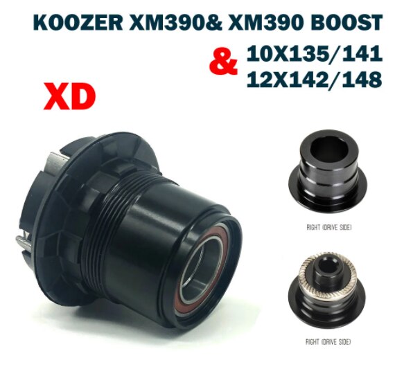 Koozer MTB Fahrrad Hub Schwungrad Körper, für XM390 Schub HG 8-11S 12 Geschwindigkeit XD Frau Freilauf Kassette Ende Kappe Körper 10x13 5/141,12x14 2/148