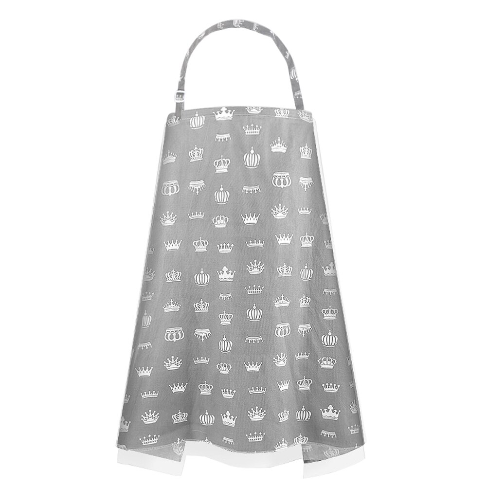 Printed Nursing Cover Double Layer Mesh Fish Net and Cotton Anti-glare Privacy Protection 360° Surround Baby Feeding Accessories: 1