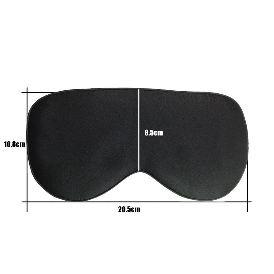 Silke sovemaske for bind for øjnene sovehjælp til rejsetest justerbar blød sovende øjenmaske øjenskygge øjenbetræk bandage til søvn