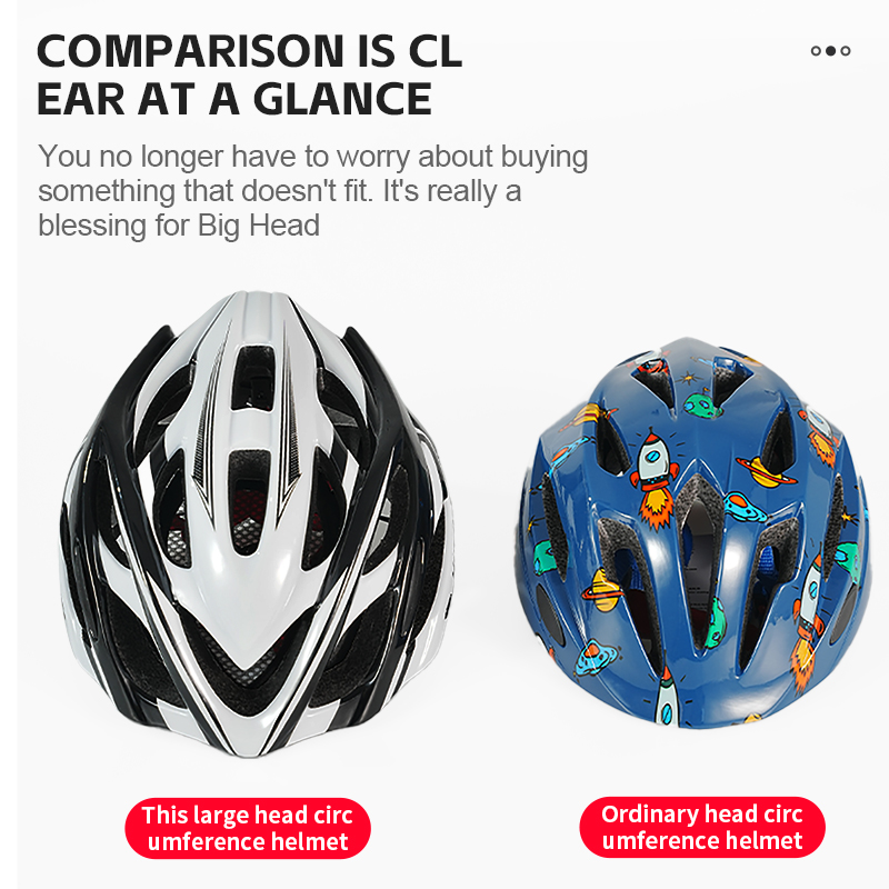 Horntour circunferência da cabeça grande 65cm capacete da bicicleta equitação luz de corrida estrada das mulheres dos homens carga ao ar livre luz da cauda casco