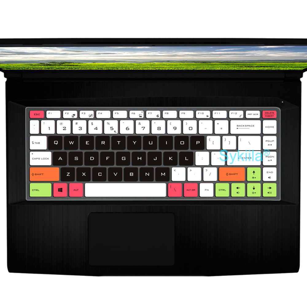 coperchio per tastiera per MSI Bravo 15 Bravo 17 A4DDR Custodia protettiva in silicone TPU 15.6 17.3 Accessori per computer portatile da gioco Nero trasparente