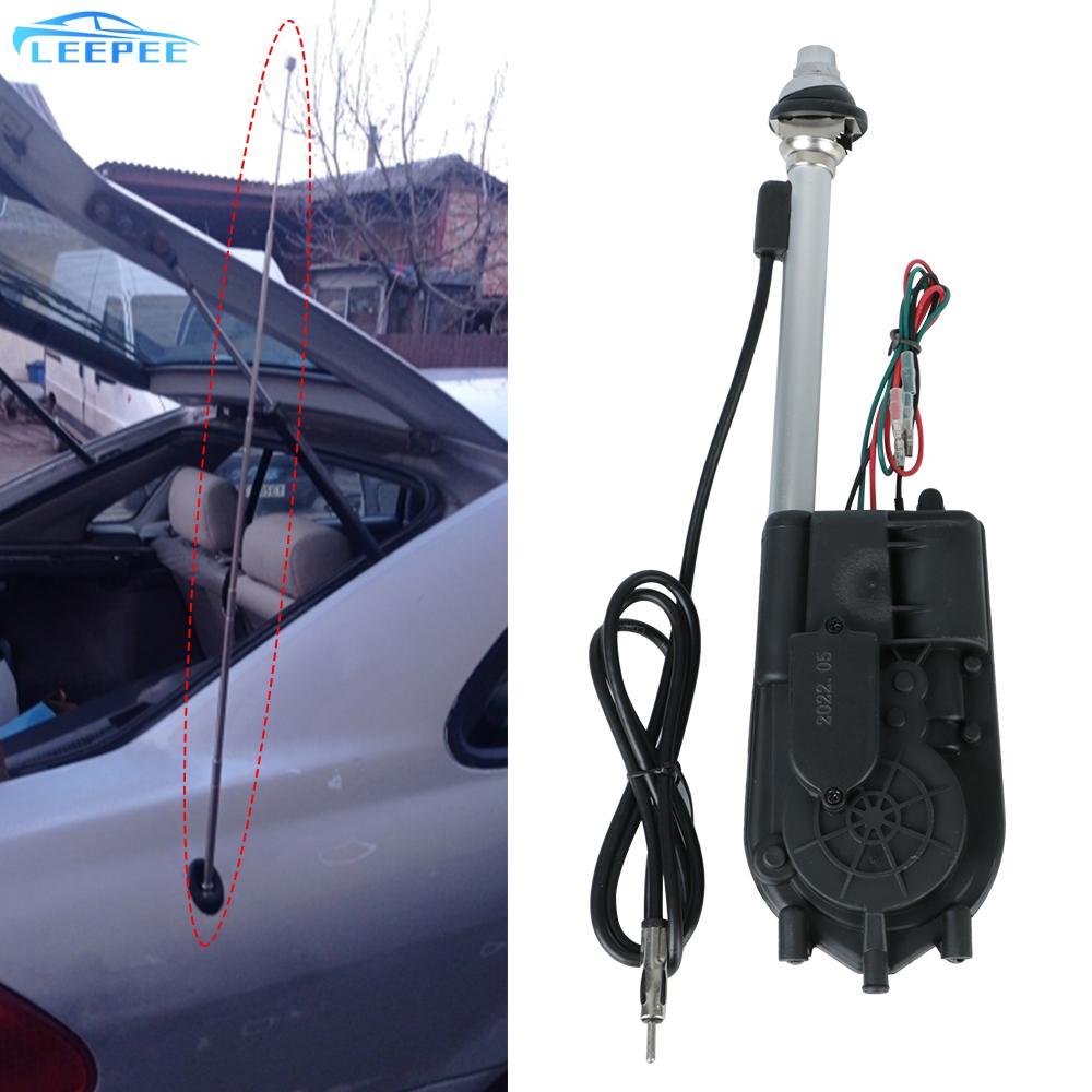 Aerial Fitting Kit For Car SUV AM FM Radio Exterior Vehicle Aerials 12V Electric Power Automatic Telescopic Antenna