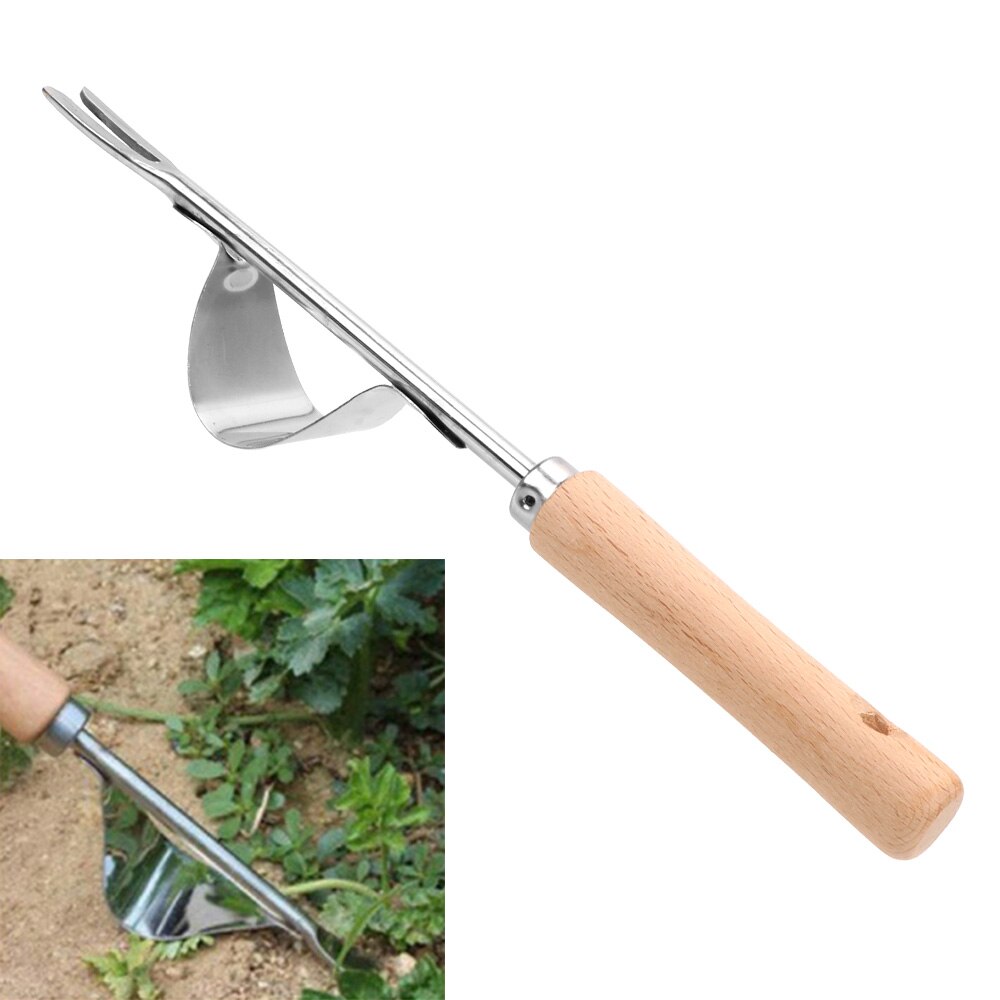 HILIFE Weeder Digging Puller Weeding Tool Seedling Transplanter Stainless Steel