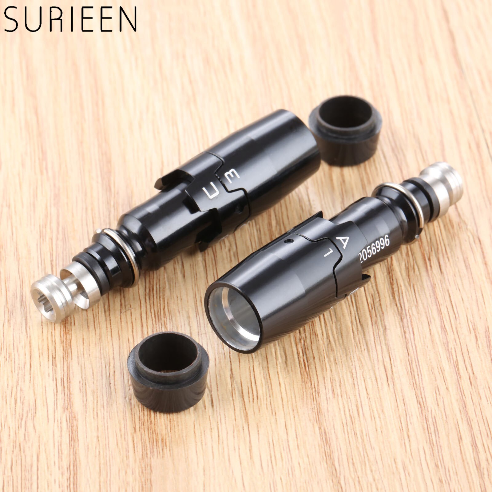 Zwart Aluminium Legering Golf Shaft Adapter Sleeve Golf Mouwen Vervanging Voor Titleist 917H Hybrid 0.370 &quot;Tip Grootte
