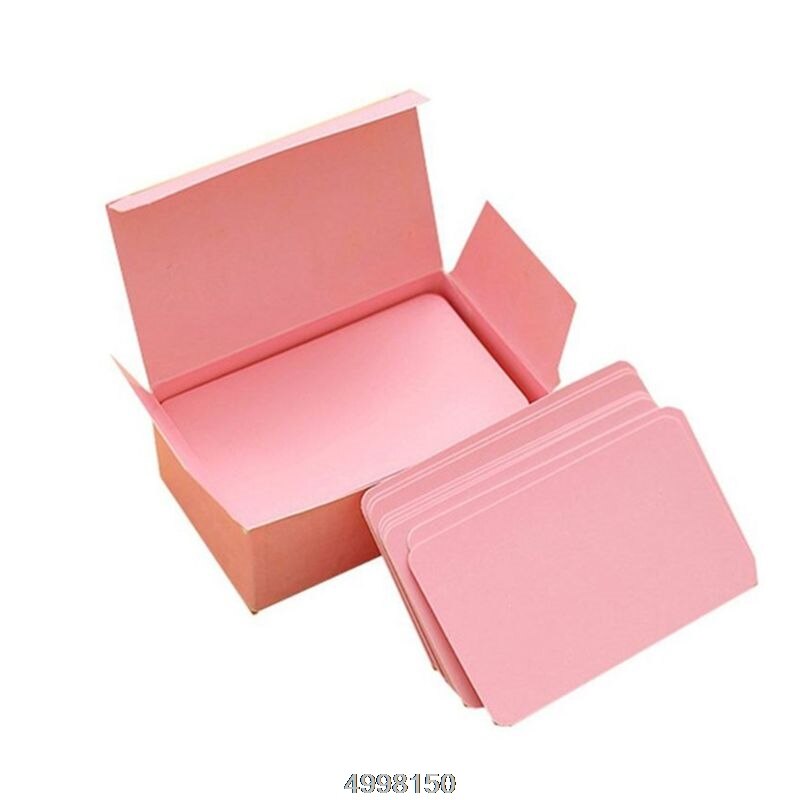 100 Memory Cards Blank DIY Graffiti Blue Word Cards Net Small Memo Pad Blocks Memorandum Note Blank Word Cards: 8YY800704-PK