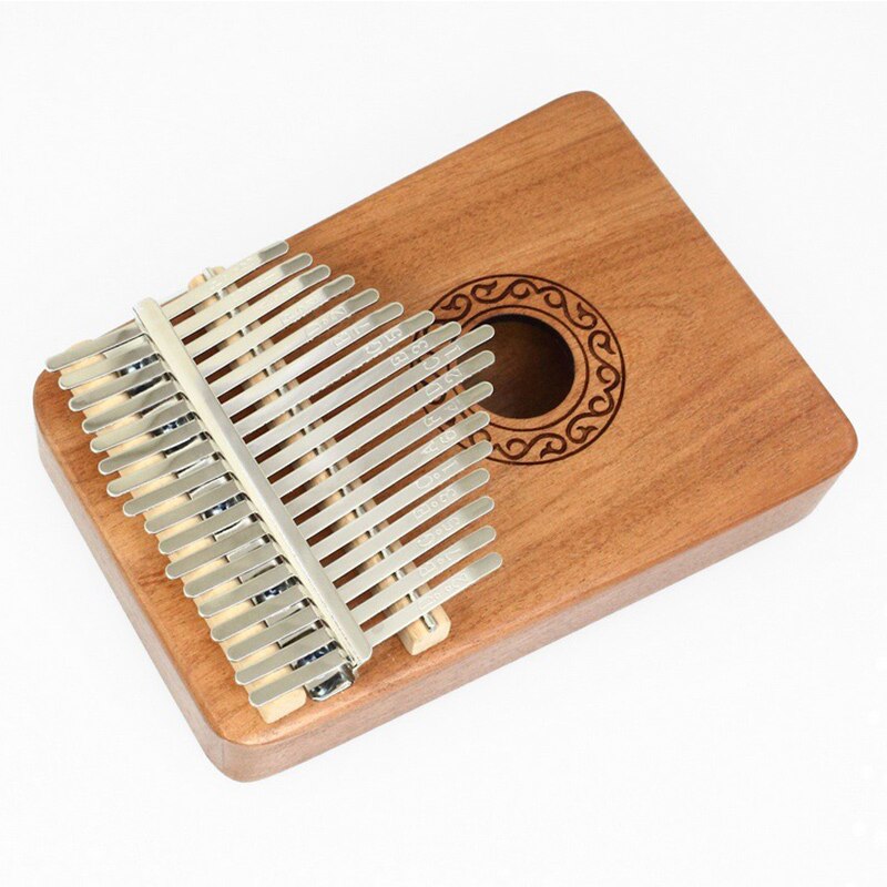 Kalimba-Piano de pulgar de 17 teclas de caoba Mbira, instrumentos musicales de cuerpo de la mejor , Kalimba, con libro de aprendizaje, martillo de afinación