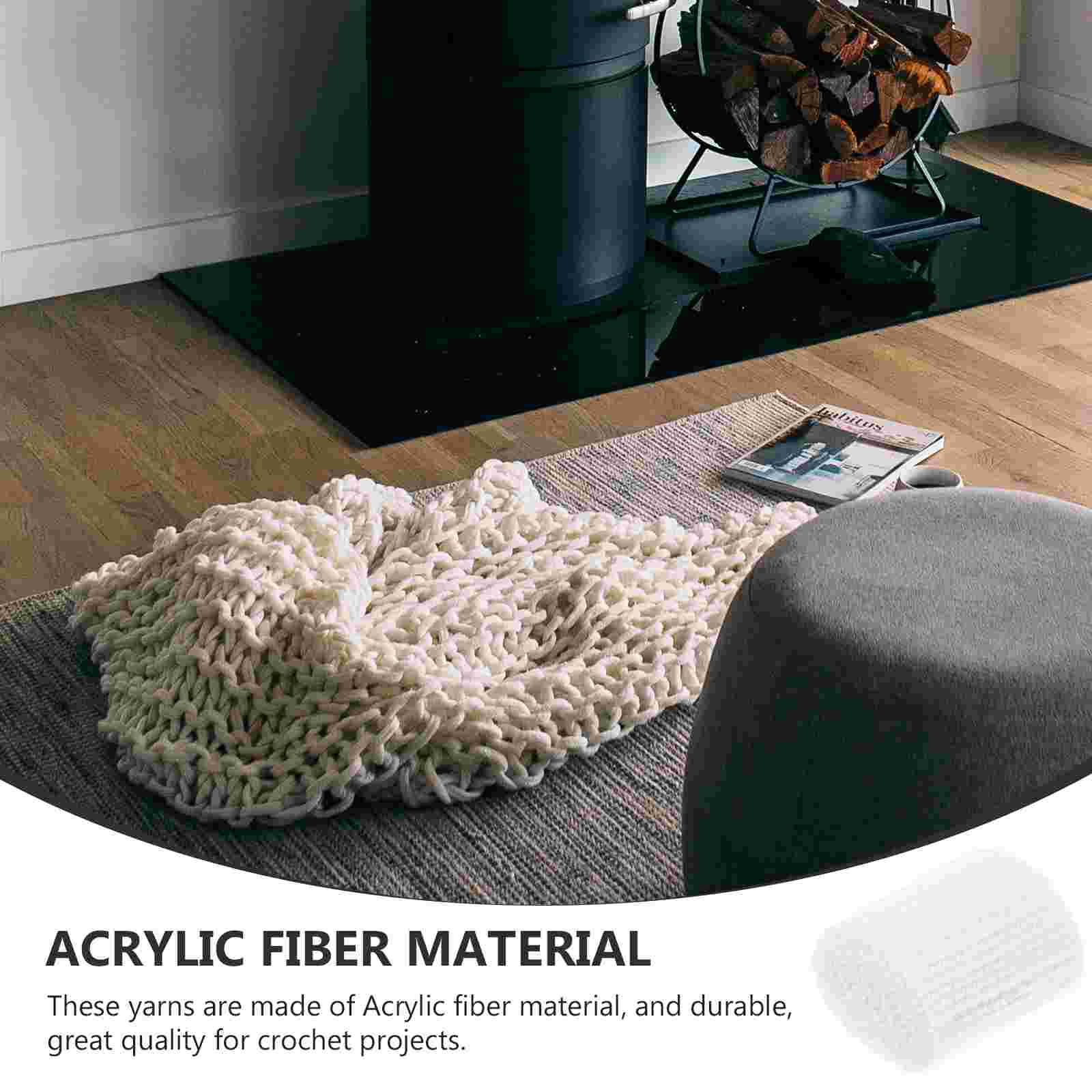 10 Rolls Yarns Knotted Rug Yarn Hook Rug Yarn DIY Crochet Hook Yarn Sewing Knitting Tools for Children Crafters