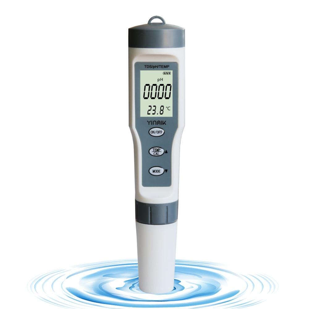 PH Pen Water Detector Portable Water Analyzer PH/TDS/EC Three-In-One Multi-Function Water Detector Conductivity