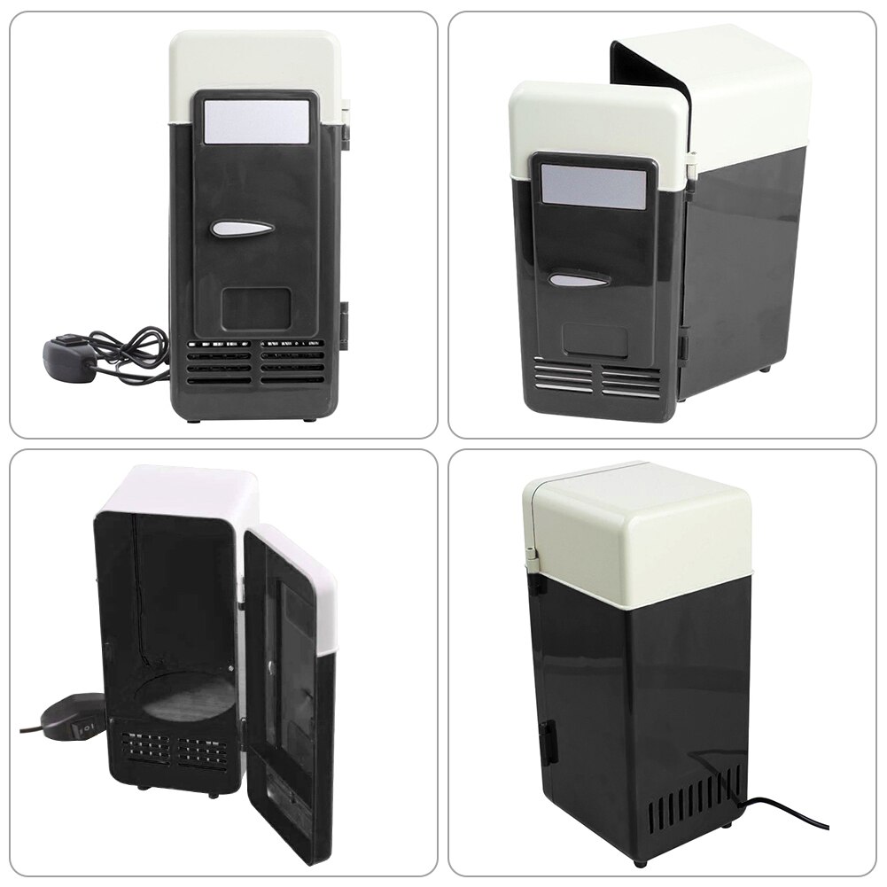 Car USB Mini Fridge Refrigerator Travel Portable Powered Cool Heat Cooler And Warmer Home Office Freezer Car Accessories