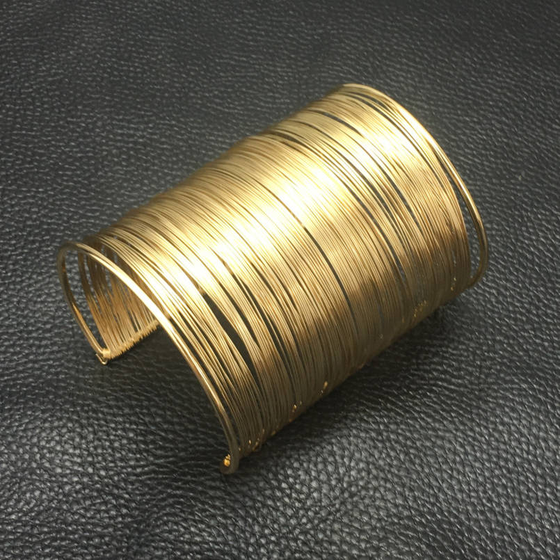 UKMOC Multi Schicht Legierung Draht Geöffnet Manschette Armreifen Armbänder Für Frauen ErkläSprosse Schmuck Charme Zubehör Party
