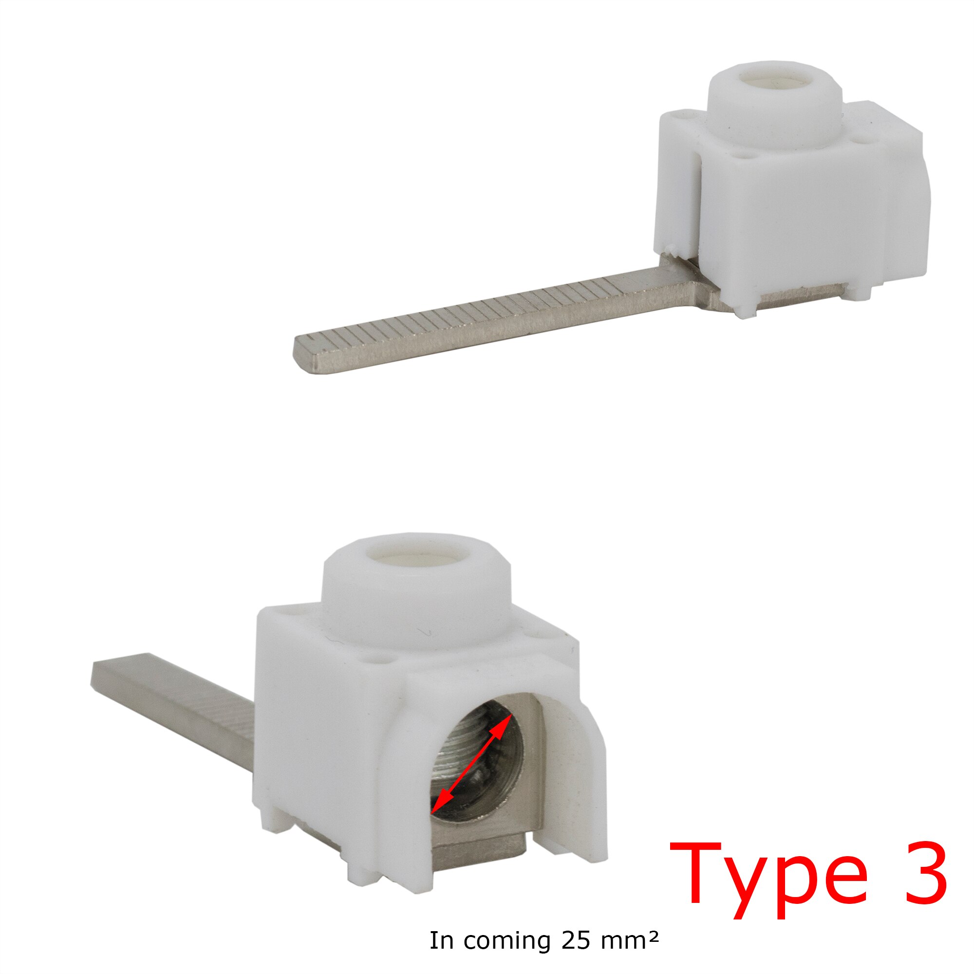 25 mm² In coming Terminals for Busbar Circuit Breaker Distribution Box MCB Electrical Wire Connector