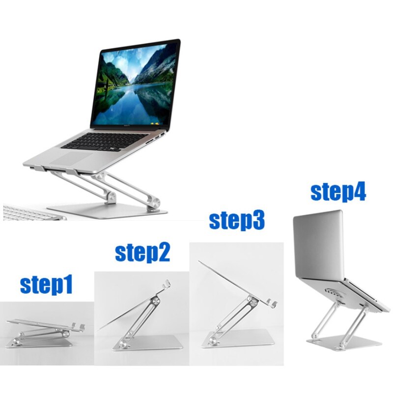 Aluminium Laptop Stand, Lifting Stand, Verstelbare Op Elke Hoek, Ergonomische Computer Stand