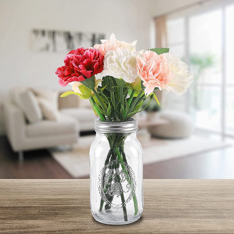 16 Pcs Mason Jar Kikker Deksel Insert Bloem Kikker Deksel Insert Bloem Organizer Met Vierkante Grids Voor Regelmatige Mond Mason jar