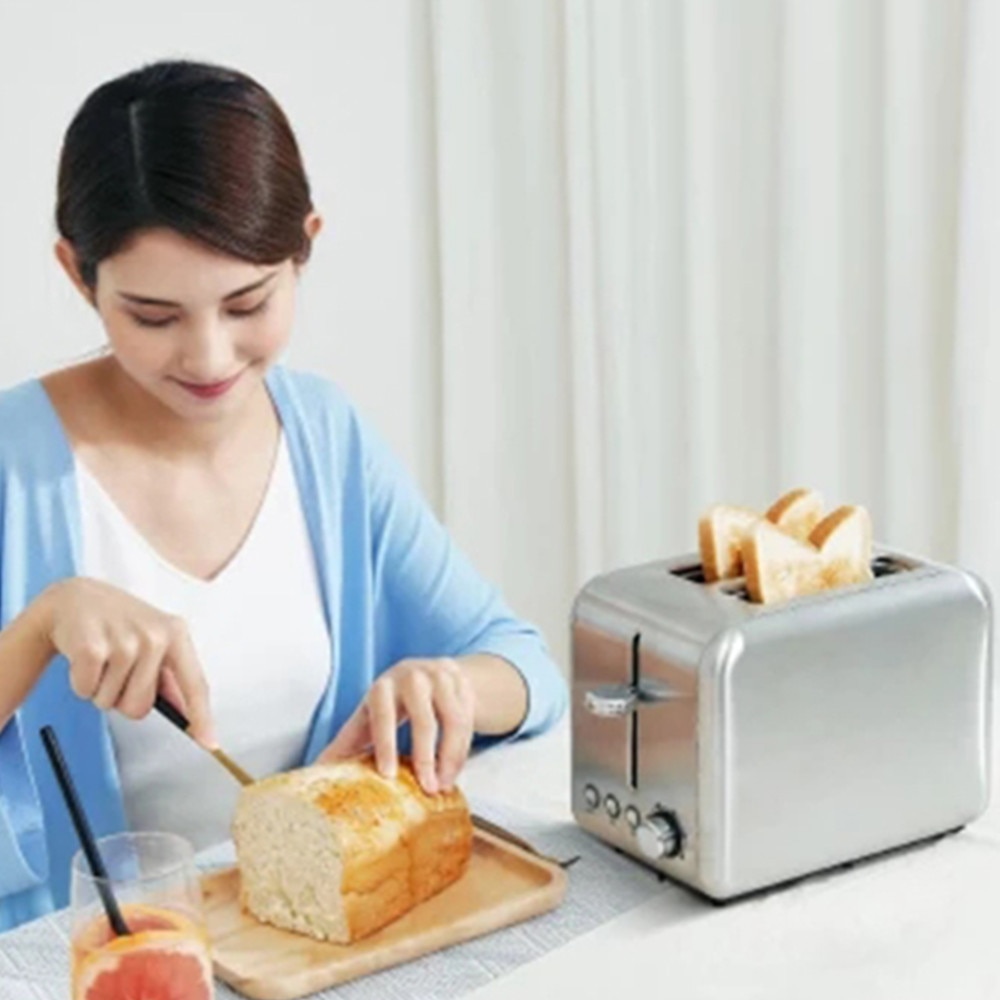 Deerma bröd bakmaskin elektrisk brödrost hushålls automatisk frukost rostat bröd sandmaskin värma upp kök grill ugn