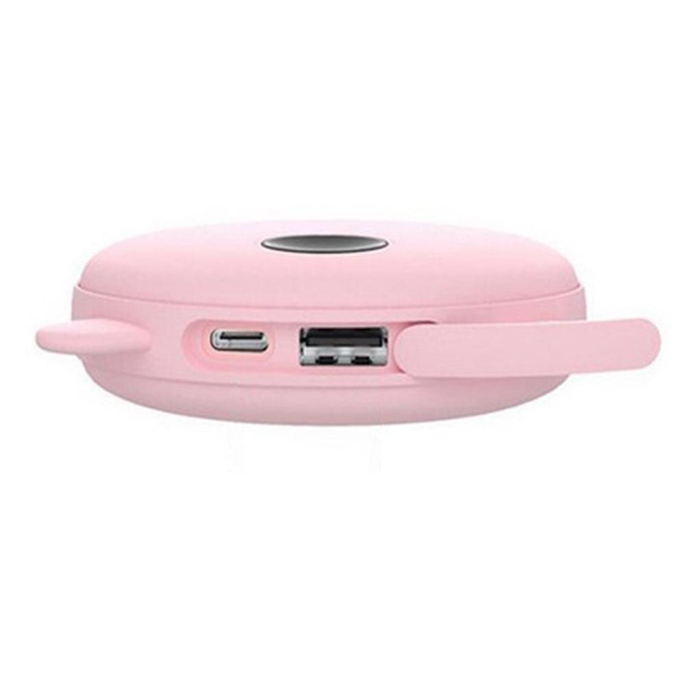 Universel mignon ours oreille Usb charge main chauffe batterie externe 2 en 1 puissance Mobile Mini bande dessinée affichage numérique température