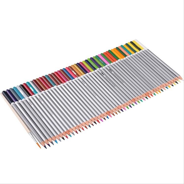 Deli Water Color Pencil Set 24/36/48/72 Colors Soluble Pencil For Drawing Painting Sketch Tin iron/Paper Box Art School Supplies