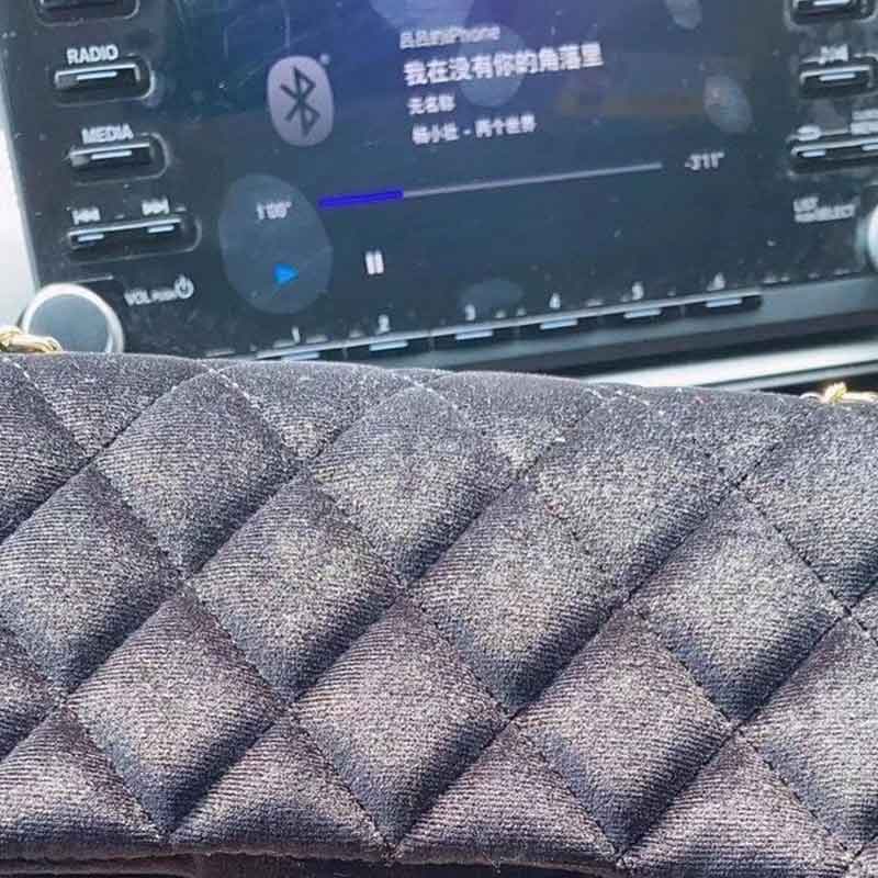 sac à main velours doux velours femmes sac chaîne sac de luxe une épaule oblique sac à bandoulière: Black